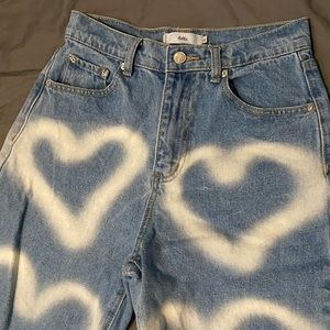 Adika Graffiti Heart Jeans